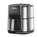 Golmahome Friteuse à air chaud WiFi 1700W Airfryers xxl 5.5L Touch-Display APP avec recettes Sans huile Accessoires amovibles Air Fryer